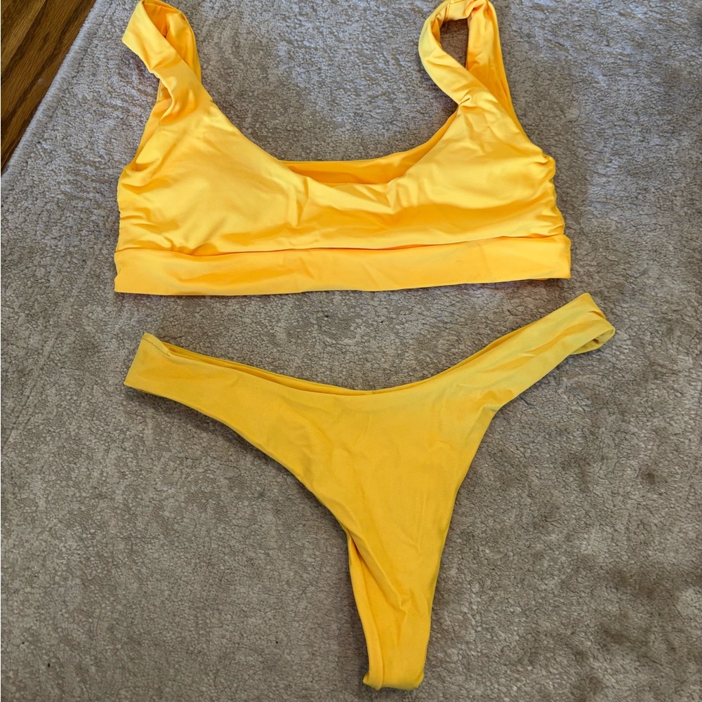 SHEIN yellow bikini